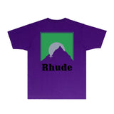 Rhude T Shirts Printed Trendy Pure Cotton