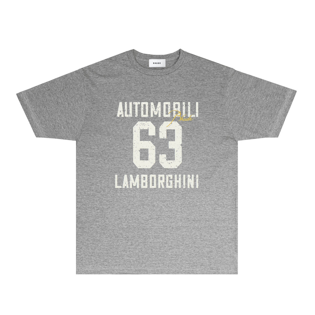 Rhude T Shirts Printed Trendy Pure Cotton