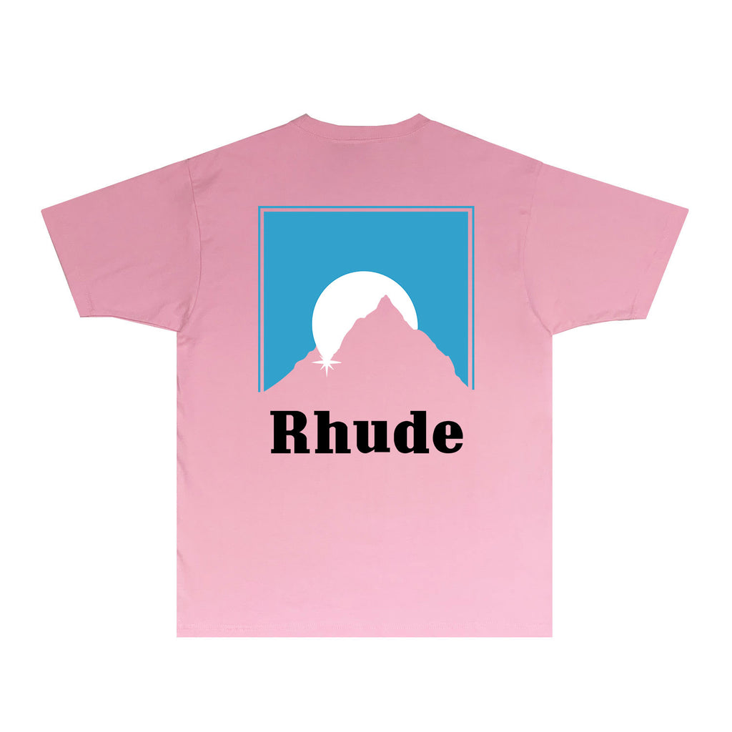 Rhude T Shirts Printed Trendy Pure Cotton