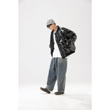 Unisex Coat PU Leather Cool Coat