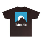 Rhude T Shirts Printed Trendy Pure Cotton