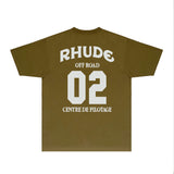 Rhude T Shirts Printed Trendy Pure Cotton