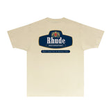 Rhude T Shirts Printed Trendy Pure Cotton