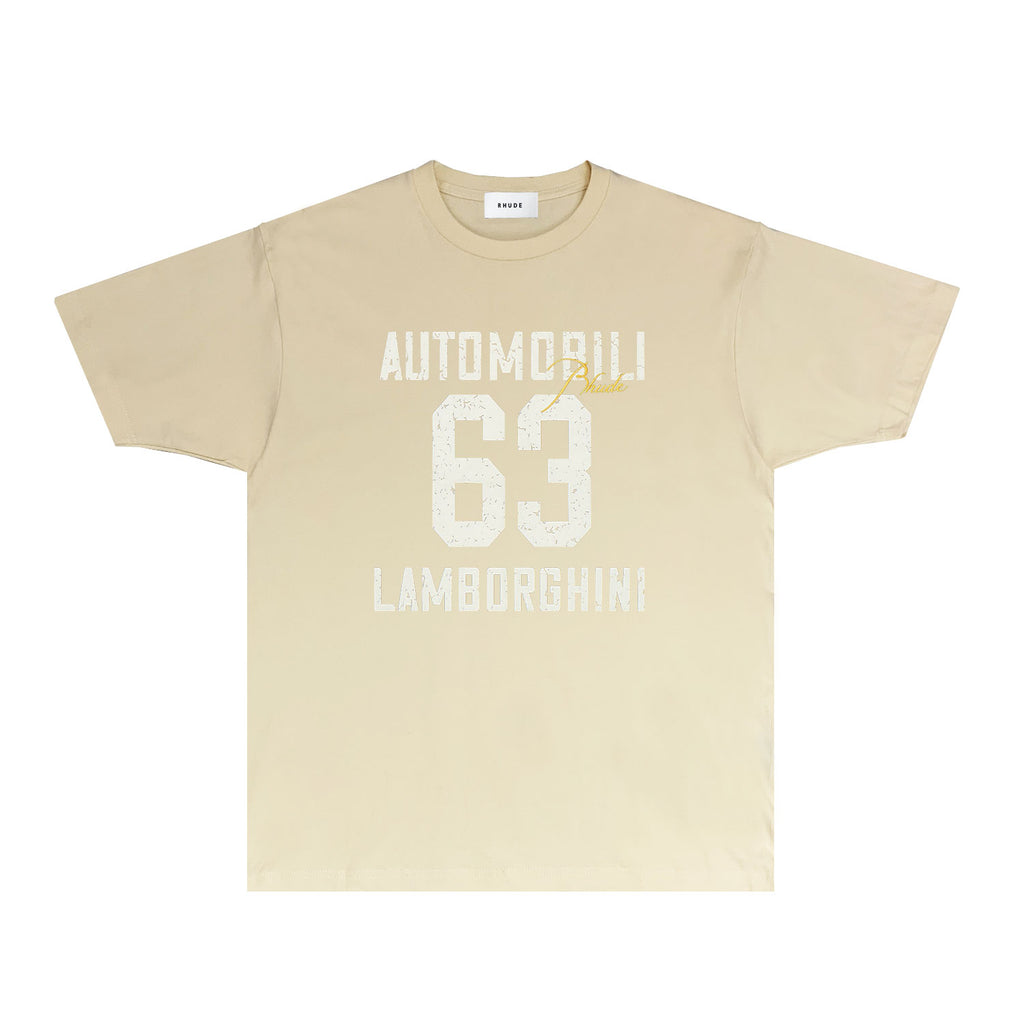 Rhude T Shirts Printed Trendy Pure Cotton
