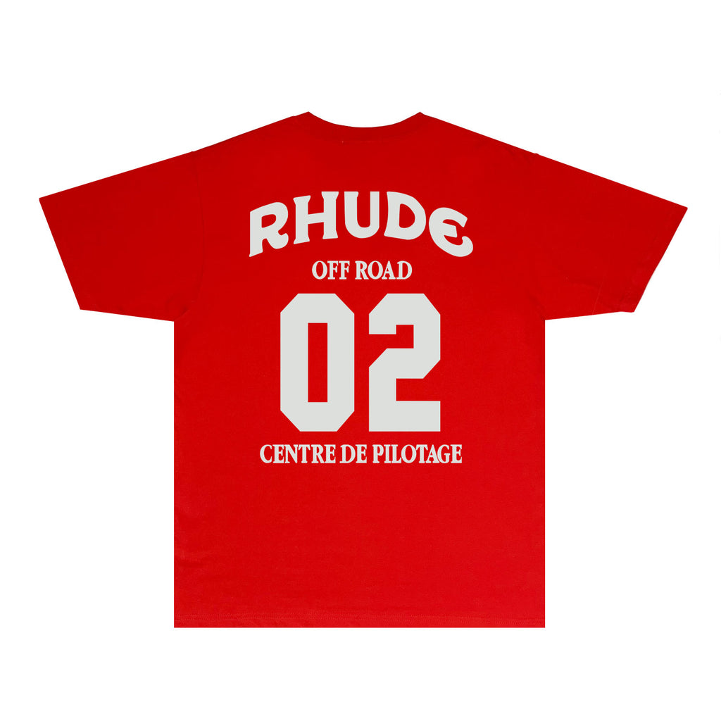 Rhude T Shirts Printed Trendy Pure Cotton