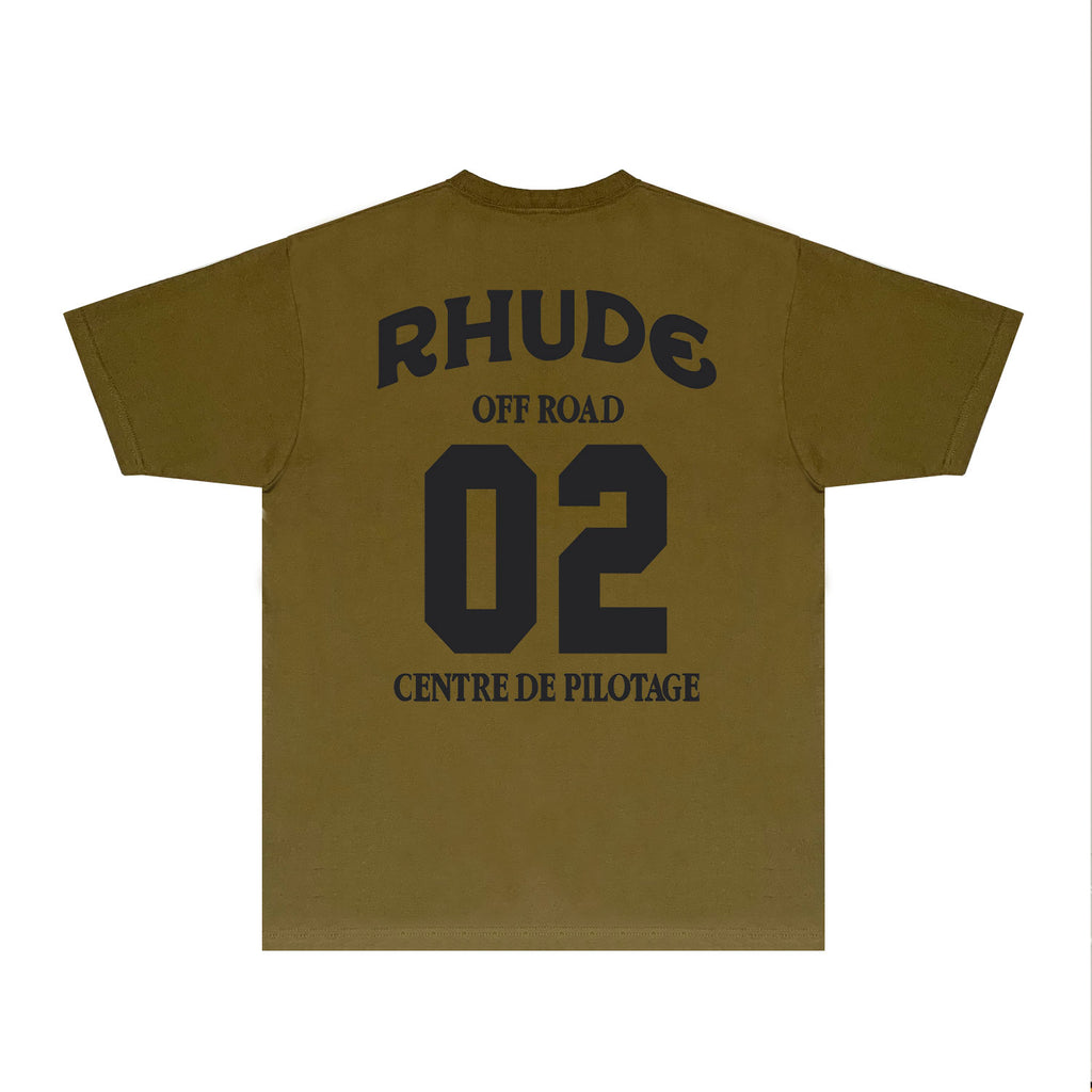 Rhude T Shirts Printed Trendy Pure Cotton