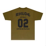 Rhude T Shirts Printed Trendy Pure Cotton
