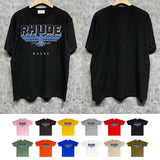 Rhude T Shirts Printed Trendy Pure Cotton