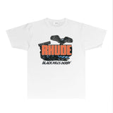 Rhude T Shirts Printed Trendy Pure Cotton