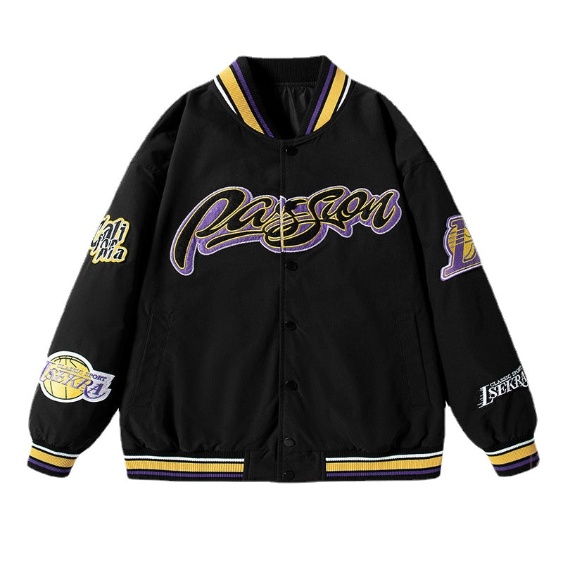 NBA Jacket with All Teams Patches NASA Joint-Name Ke Baseball Uniform Basketball Jacket