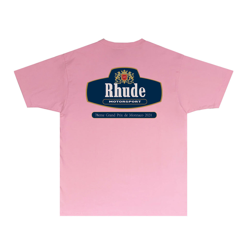 Rhude T Shirts Printed Trendy Pure Cotton