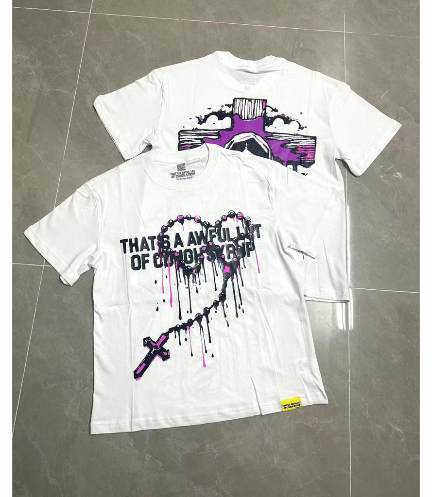 Cough Syrup T Shirts Direct Injection Hot Diamond Short Sleeves