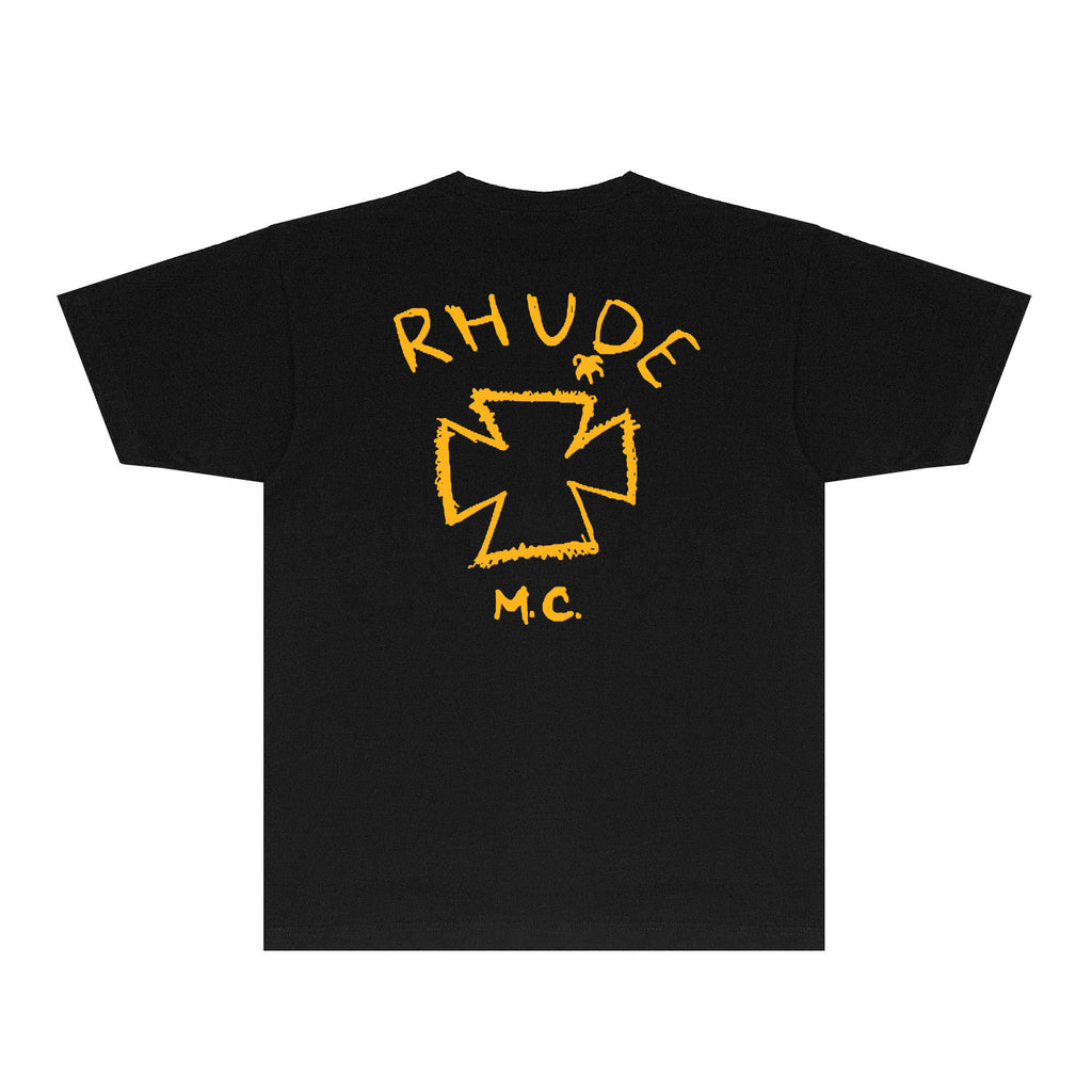 Rhude T Shirts Printed Trendy Pure Cotton