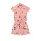 Denim Tears T shirt & Shorts 2 Piece Set Button cardigan woven