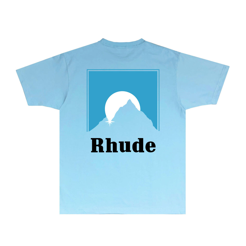 Rhude T Shirts Printed Trendy Pure Cotton