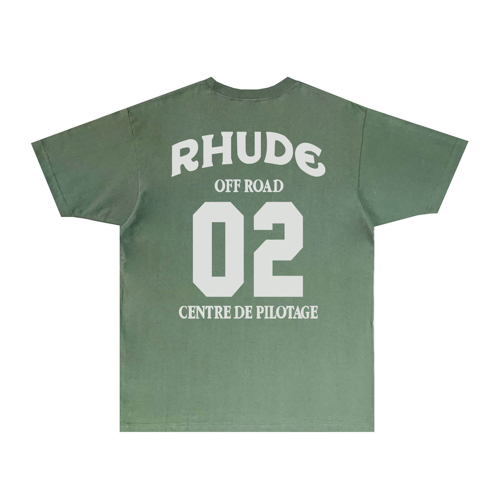 Rhude T Shirts Printed Trendy Pure Cotton
