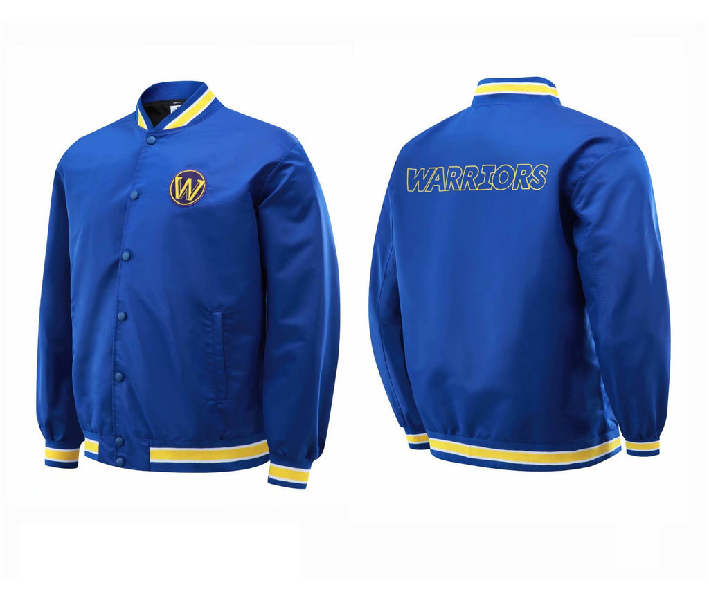 NBA Jacket with All Teams Patterns Warriors Lakers Basketball Wear Loose Thin
