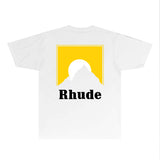 Rhude T Shirts Printed Trendy Pure Cotton