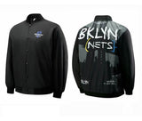 NBA Jacket with All Teams Patterns Warriors Lakers Basketball Wear Loose Thin