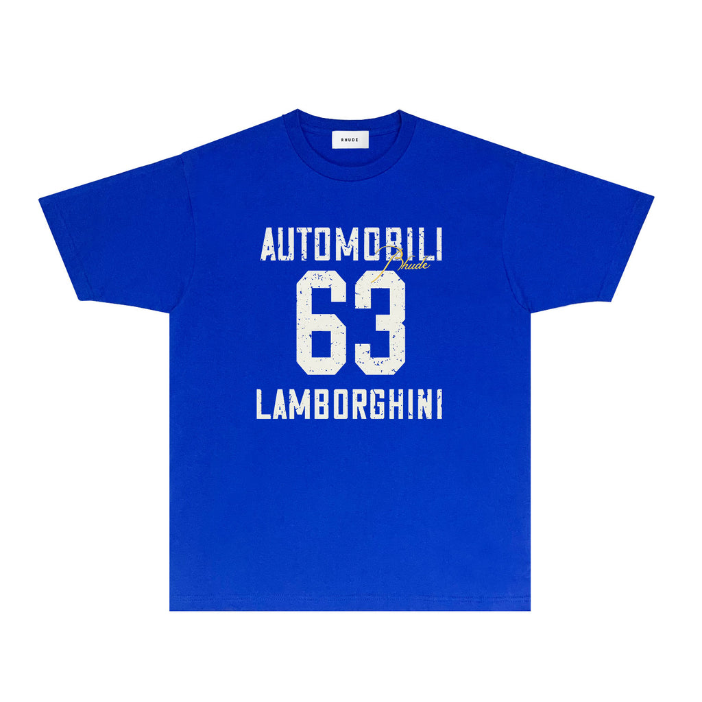 Rhude T Shirts Printed Trendy Pure Cotton