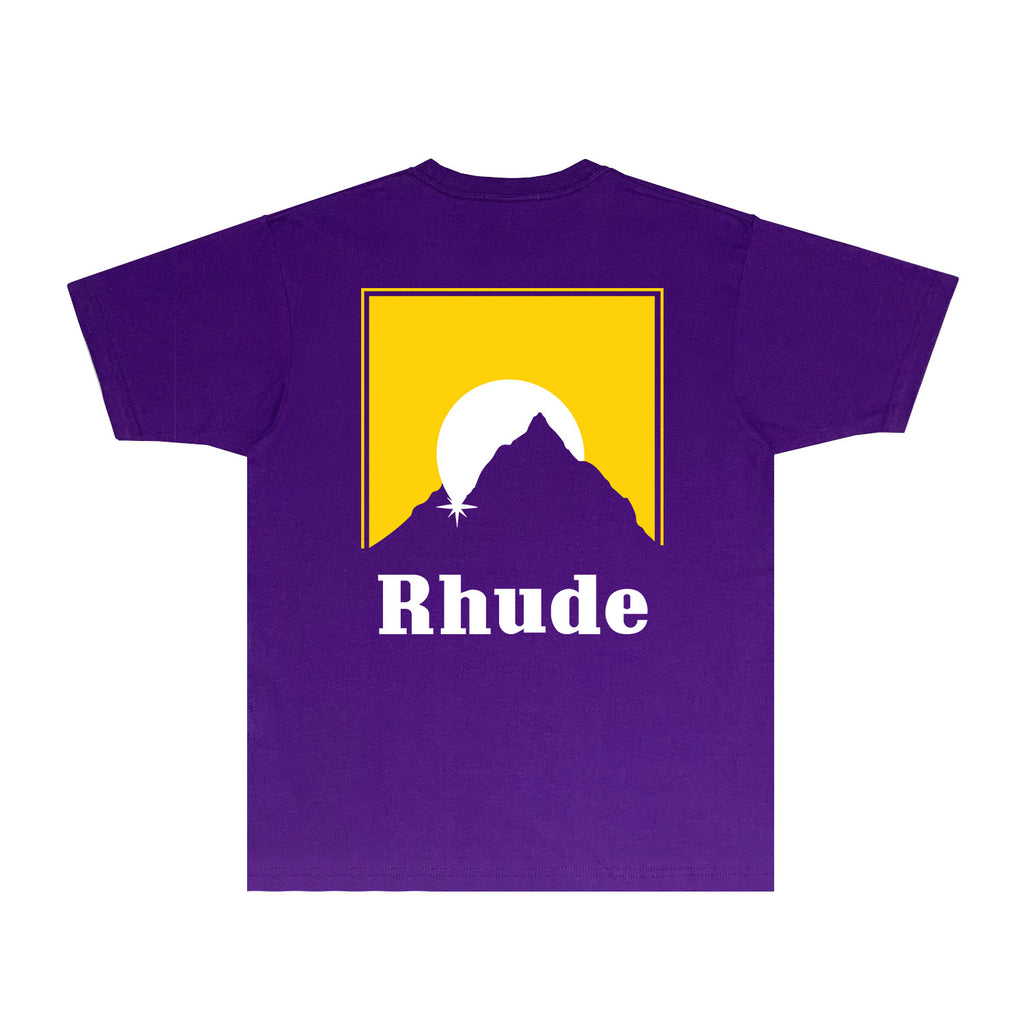 Rhude T Shirts Printed Trendy Pure Cotton