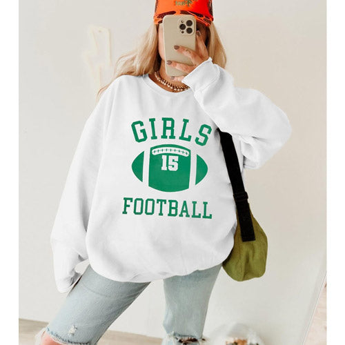 Girls Football Sweatshirt Game Day: Women Football S