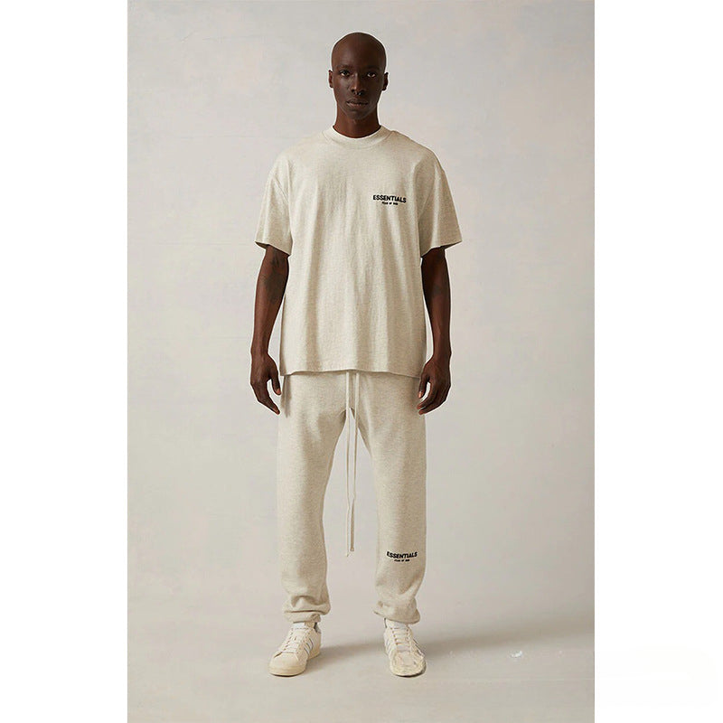 Fog Essentials Pant Black Flocked Printed Trousers