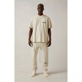 Fog Essentials Pant Black Flocked Printed Trousers