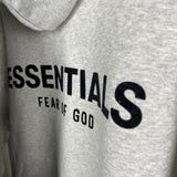 Fog Essentials Hoodie Sweater Black Letters Flocking