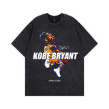 Men T-Shirt Retro Heavy NBA Star Print