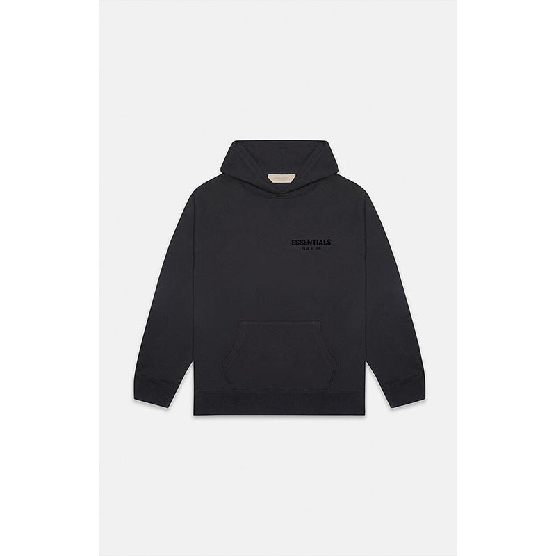 Fog Essentials Hoodie Sweater Black Letters Flocking
