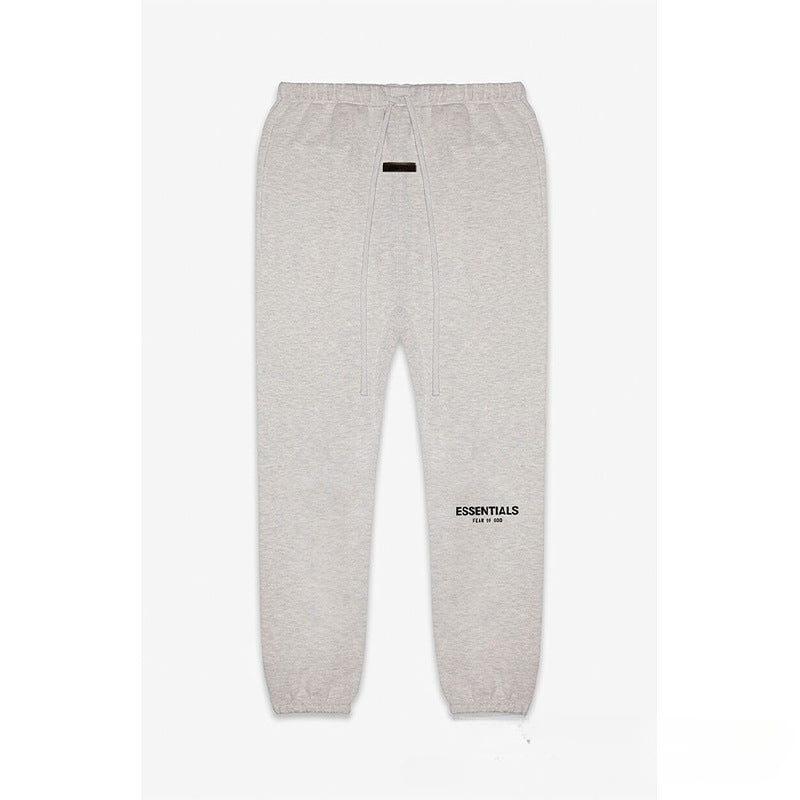 Fog Essentials Pant Black Flocked Printed Trousers