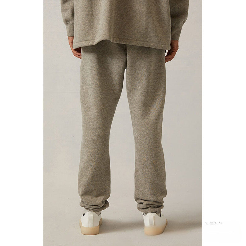 Fog Essentials Pant Black Flocked Printed Trousers