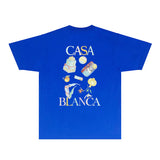 Casablanca T Shirts Fashion Print Street