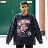 Mens Vintage Long Sleeve Shirt Long Sleeve T-Shirt Men's and Women's Hip Hop