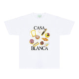 Casablanca T Shirts Fashion Print Street