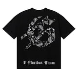 Godspeed t Shirts Los Angeles Hollywood Hills Fire Print Cotton Casual Short Sleeve Men and Women