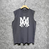 Amiri tank top large simple logo printing