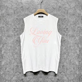 Amiri tank top pink letterprinting