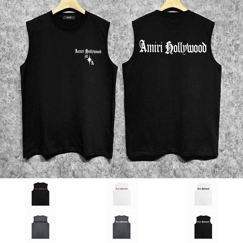 Amiri tank top sanskrit printing
