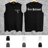 Amiri tank top sanskrit printing