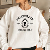Jane Austen Sweatshirt Pride and Prejudice Pullover Pemberle