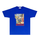 Rhude T Shirts Printed Trendy Pure Cotton