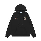 OFF WHITE Hoodie Trendy Street Style Personalized Cotton