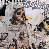 Godspeed T Shirts Skull Bee Sunflower Print Cotton Short Sleeve Men and Women