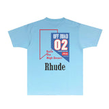 Rhude T Shirts Printed Trendy Pure Cotton