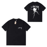 Stuss Women's Short-sleeved T-shirt Heavy Cotton