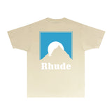 Rhude T Shirts Printed Trendy Pure Cotton