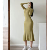 Women Dresses Fashion Sexy Fishtail Skirt Elegant Small Figure