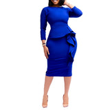 Women Dress plus Size Commuting Pencil Skirt